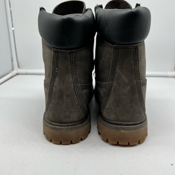 Timberland Boots Womens 8 Nubuck Suede Gray Lug Work - Picture 7 of 10
